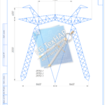 ІКГ/САПр Компас 3D, Типові завдання (Нарисна Геометрія, Креслення, САПр, ІКГ/КГ/ІГ) – Кресленик/Креслення опори/опор повітряних ЛЕП, погодинно/проектно